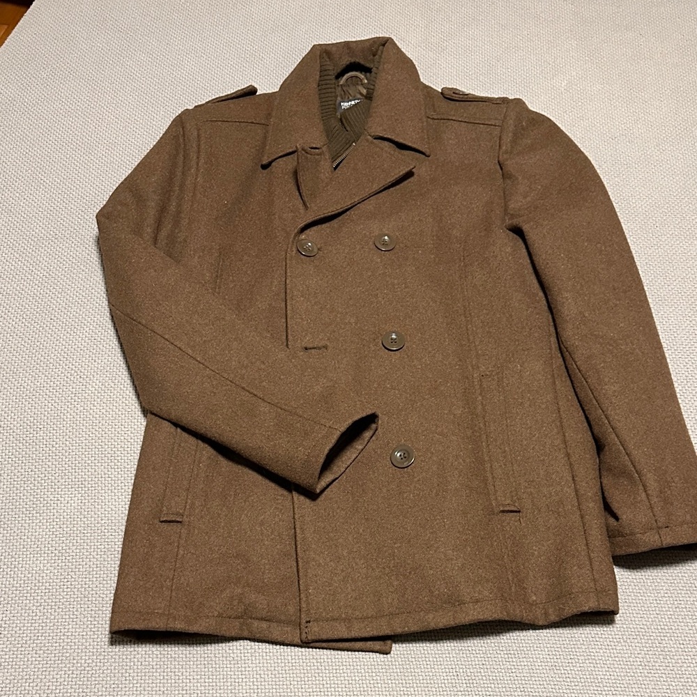 Kenneth Cole Reaction Men's Dark Brown Peacoat